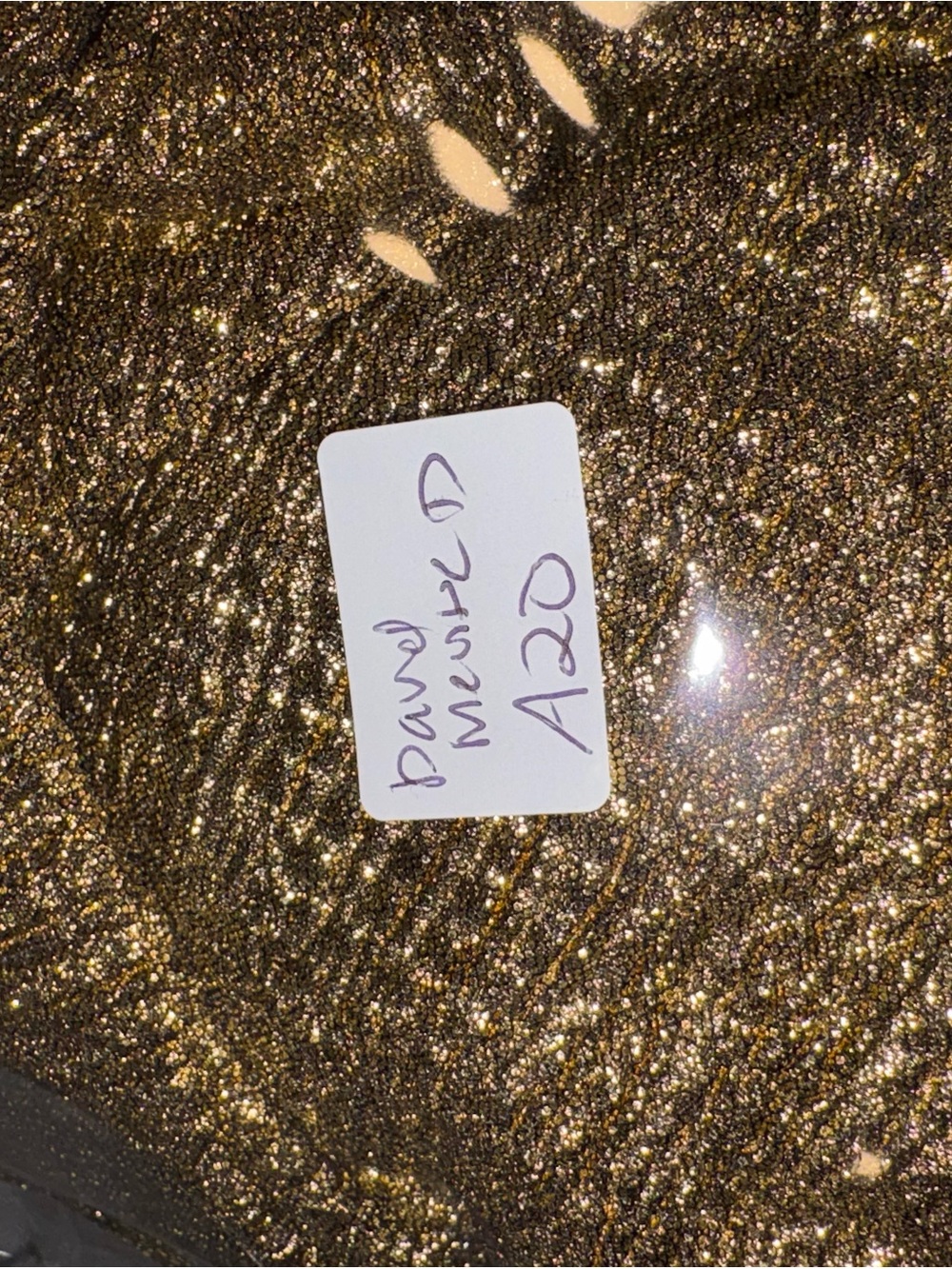 David Meister One-Shoulder Shimmering Gold Evening Gown - Picture 12 of 12